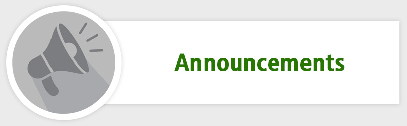 Announcements